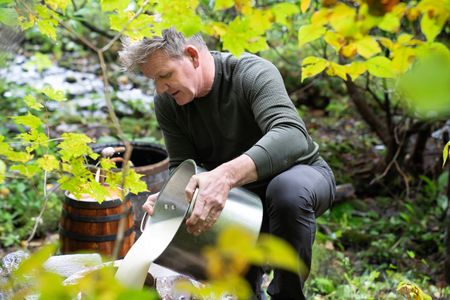 NC - Gordon Ramsay gets a crash course in moonshine while visiting the Great Smoky Mountains of North Carolina. (Credit: National Geographic/Justin Mandel)