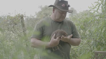 Martin holding a hedgehog. (Big Wave Productions)