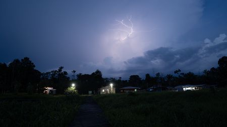 Lightning over Lago Serrado, a community on the Juruá River, a tributary of the Amazon.
(credit: National Geographic/Paulo Velozo)