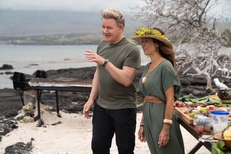Gordon Ramsay and Chef Mikani present their dishes from the final cook in Hawaii. (National Geographic/Justin Mandel)