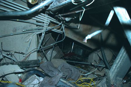 Damage inside the Alfred P. Murrah Federal Building is pictured after the bombing on April 19, 1995, in Oklahoma City, Okla. (Danny Atchley)