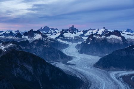 Aerial view of the Witches Cauldron leading up to the Devil's Thumb.  (National Geographic/Renan Ozturk)