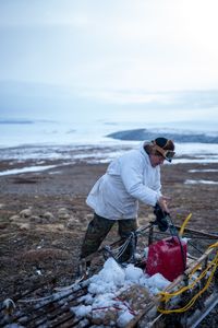 Chip Hailstone prepares to travel to a nearby location to build a bird blind. (BBC Studios Reality Productions/Ashton Hurlburt)