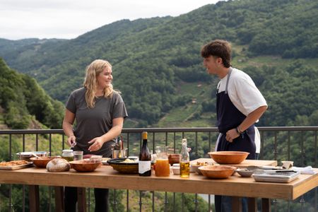 Tilly Ramsay and Dario Cannas at the final cook. (National Geographic/Justin Mandel)