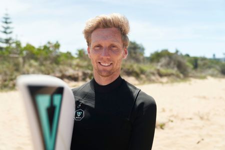 Brett Connellan at Bombo Beach. (National Geographic/Justine Kerrigan)