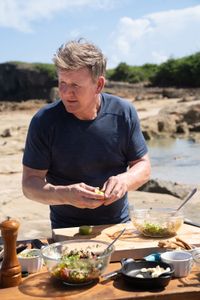 Puerto Rico - Gordon Ramsay during the final cook in Puerto Rico. (Credit: National Geographic/Justin Mandel)