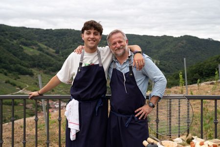 Chef Pepe (right) with his son, Dario. (National Geographic/Justin Mandel)
