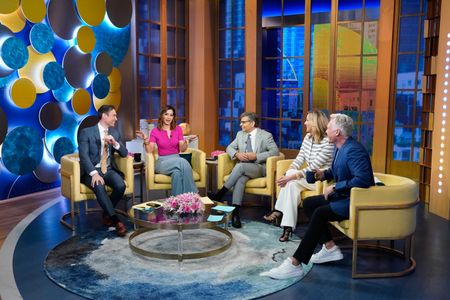 WHIT JOHNSON, REBECCA JARVIS, GEORGE STEPHANOPOULOS, LARA SPENCER, SAM CHAMPION