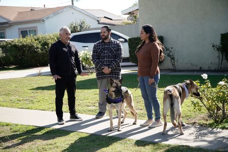 Cesar Millan talking and reacting to clients. (National Geographic)