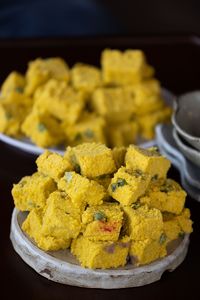 Tteok, a sweet cake made from rice flower. (Credit: National Geographic/Seong Joon Cho)