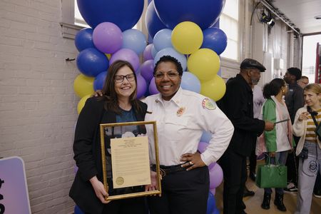 Mayor Lauren Garrett, Shelly Carter