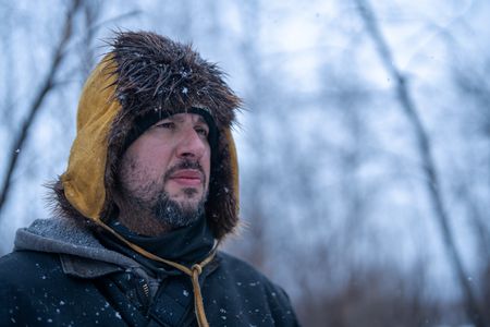 Chevie Roach prepares for the migratory waterfowl hunting season. (BBC Studios Reality Productions/Jayce Kolinski)