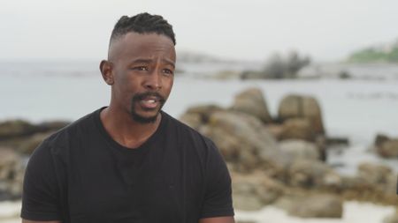 Gibbs Kuguru, expert, explaining how sharks tend to not use and hunt whales as food items due to their sheer size, power and strength and so sharks may only prey on a whale if it is weak, emaciated or a lone calf whale. (National Geographic)