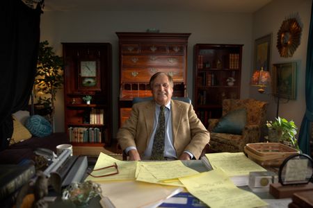 Tommy Thompson's attorney Rick Robol is pictured in a portrait made during the production of "Cursed Gold: A Shipwreck Scandal." In 1989, maverick scientist Tommy Thompson stuns the world by recovering three tons of gold from a shipwreck deep in the Atlantic Ocean. What follows is a 30-year story of adventure, deception, and personal turmoil, taking him from venerated celebrity to infamous fugitive, and finally a defiant prisoner who refuses to give up his gold. (National Geographic)