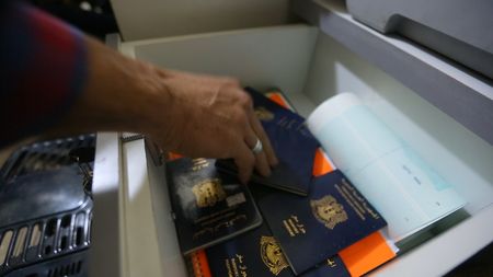 QAYARRAH, IRAQ - Fake Syrian passports can easily be made in Turkey. (photo credit:  Junger Quested Films LLC/Nick Quested)