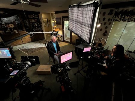 Bob Ricks is pictured during an interview for National Geographic's Oklahoma City Bombing: One Day In America. As Special Agent in Charge of the FBI office in Oklahoma, it was Ricks' responsibility to lead and oversee the investigation, rescue and recovery efforts. On April 19, 1995, America experienced the deadliest domestic terror attack in its history. Thirty years later, this series tells the story of that day told only by those who lived through it ñ the people of Oklahoma.  (National Geographic/Brandon Widener)