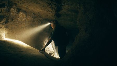 Mariana van Zeller explores a gold mine in Tabelot. (National Geographic for Disney)