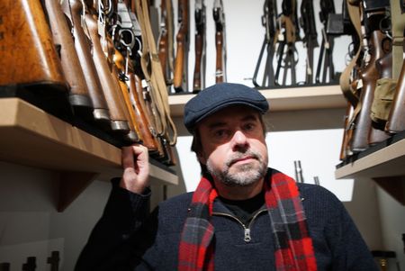 Tony Pollard in the armory at Belfort Citadel, France. The iconic site played a vital role in the Franco-Prussian war. (National Geographic/Ciaran Henry)