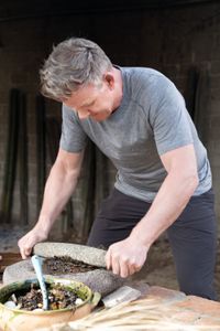 Oaxaca, Mexico - Gordon Ramsay learns how to make  homemade mole in Oaxaca, Mexico. (Credit: National Geographic/Justin Mandel)