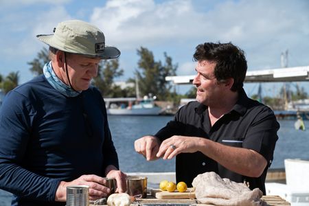 Gordon Ramsay and David make key lime pie in Florida. (National Geographic/Justin Mandel)