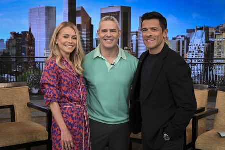 KELLY RIPA, ANDY COHEN, MARK CONSUELOS