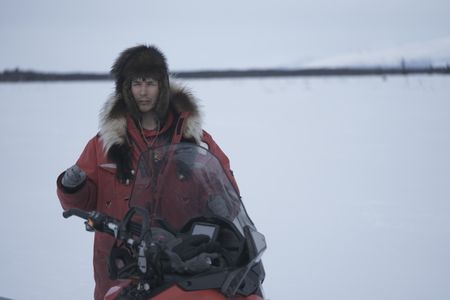 Ricko DeWilde hunting for caribou for himself and the members of his village during the winter season. (BBC Studios Reality Productions, LLC/JR Masters)