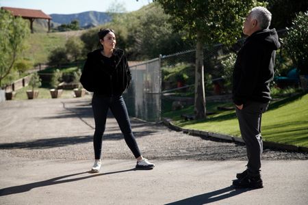 Adriana and Cesar chat at the Dog Psychology Center. (National Geographic)