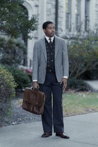 Martin Luther King Jr., played by Kelvin Harrison Jr., at university in GENIUS: MLK/X. (National Geographic/Richard DuCree)