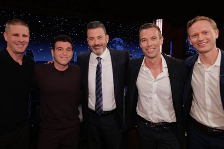 DAN PFEIFFER, JON LOVETT, JIMMY KIMMEL, JON FAVREAU, TOMMY VIETOR