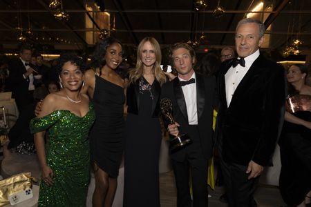 LIZA COLON-ZAYAS, AYO EDEBIRI, DANA WALDEN (CO-CHAIRMAN, DISNEY ENTERTAINMENT, THE WALT DISNEY COMPANY), JEREMY ALLEN WHITE, BOB IGER (CHIEF EXECUTIVE OFFICER, THE WALT DISNEY COMPANY)