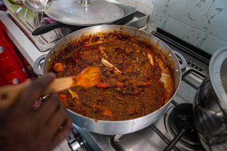 Soupe Kanja, a traditional Senegalese dish. (National Geographic/John Wendle)