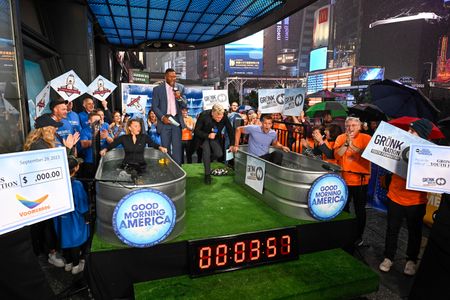 CAMILLE KOSTEK, MICHAEL STRAHAN, SAM CHAMPION, ROB GRONKOWSKI