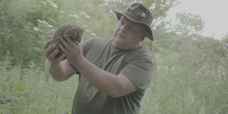 Martin holding a hedgehog. (Big Wave Productions)