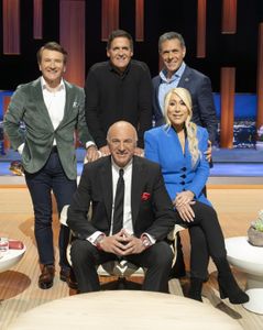 ROBERT HERJAVEC, MARK CUBAN, KEVIN O'LEARY, DANIEL LUBETZKY, LORI GREINER