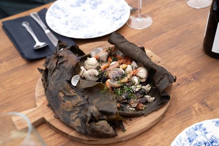 Dario and Pepe's seafood dish. (National Geographic/Justin Mandel)