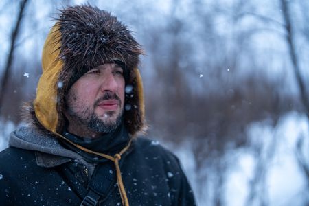 Chevie Roach prepares for the migratory waterfowl hunting season. (BBC Studios Reality Productions/Jayce Kolinski)