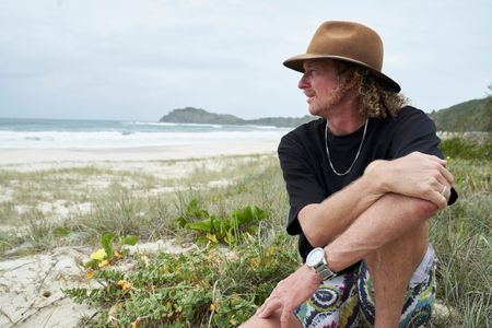 Christian Bungate at Cabarita beach. (National Geographic/Justine Kerrigan)