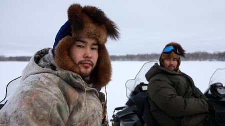 Gage and Avery Hoffman look for moose during a subsistence hunt that will provide food for their family and their community. (BBC Studios Reality Productions, LLC/Jeffrey Alexander)