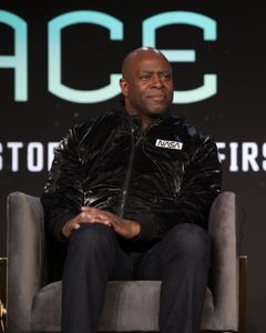 2024 TCA WINTER PRESS TOUR  - Leland Melvin from the “The Space Race” panel at the National Geographic presentation during the 2024 TCA Winter Press Tour at the Langham Huntington on February 8, 2024 in Pasadena, California. (National Geographic/PictureGroup)