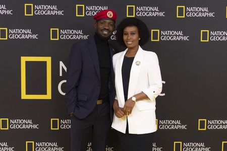 2024 TCA WINTER PRESS TOUR  - Bobi Wine and Barbie Kyagulanyi from the “Bobi Wine: The People’s President” panel at the National Geographic presentation during the 2024 TCA Winter Press Tour at the Langham Huntington on February 8, 2024 in Pasadena, California. (National Geographic/PictureGroup)