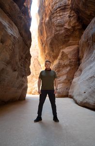 Gordon Ramsay at the final cook in Petra, Jordan. (National Geographic/Justin Mandel)