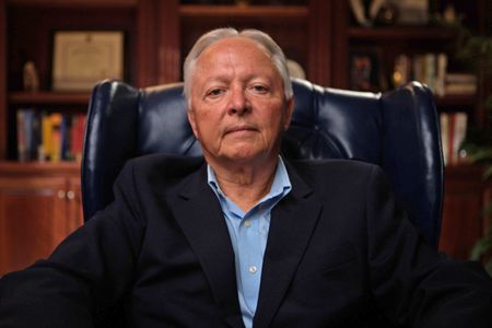 Retired Oklahoma State Trooper Charlie Hanger is pictured in close-up portrait during the production of National Geographic's Oklahoma City Bombing: One Day In America. Hanger arrested Timothy McVeigh on a routine traffic stop 70 minutes after the bombing. On April 19, 1995, America experienced the deadliest domestic terror attack in its history. Thirty years later, this series tells the story of that day told only by those who lived through it – the people of Oklahoma.  (National Geographic/Brandon Widener)