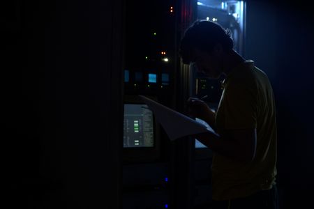 A dramatic reconstruction for "Cursed Gold: A Shipwreck Scandal" shows a crew member checking results in the ship's Control Room. In 1989, maverick scientist Tommy Thompson stuns the world by recovering three tons of gold from a shipwreck deep in the Atlantic Ocean. What follows is a 30-year story of adventure, deception, and personal turmoil, taking him from venerated celebrity to infamous fugitive, and finally a defiant prisoner who refuses to give up his gold. (National Geographic)