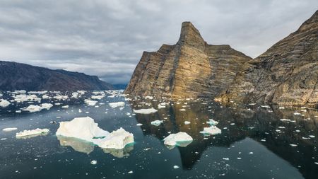 Ingmikortilaq from fjord. (photo credit: National Geographic/Pablo Durana)