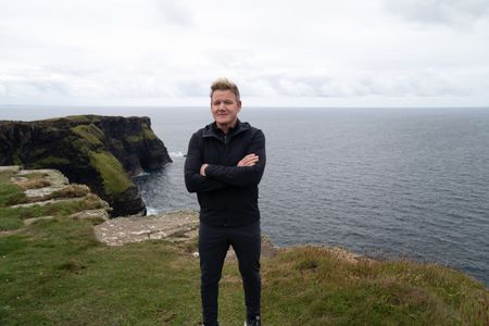 Gordon Ramsay at the Cliffs of Moher. (National Geographic/Justin Mandel)