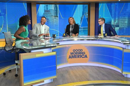 JANAI NORMAN, MICHAEL STRAHAN, ROBIN ROBERTS, GEORGE STEPHANOPOULOS