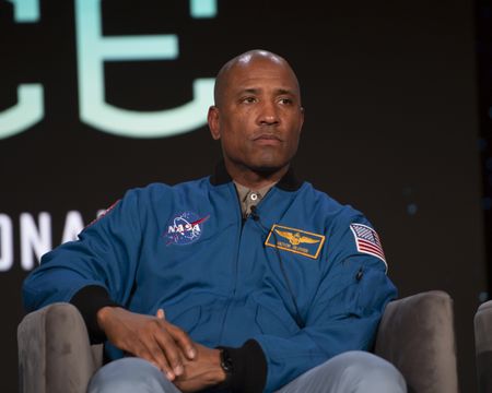 2024 TCA WINTER PRESS TOUR  - Victor Glover from the “The Space Race” panel at the National Geographic presentation during the 2024 TCA Winter Press Tour at the Langham Huntington on February 8, 2024 in Pasadena, California. (National Geographic/PictureGroup)