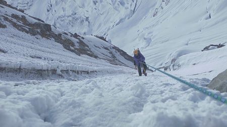 Renan Ozturk climbs Meru, in the Himalayas.  (credit: Meru Film)