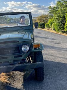 Chef Kristen Kish travels in her jeep to Hacienda Mamecillo, Chiriqui Province, Panama. (National Geographic for Disney/Missy Bania)