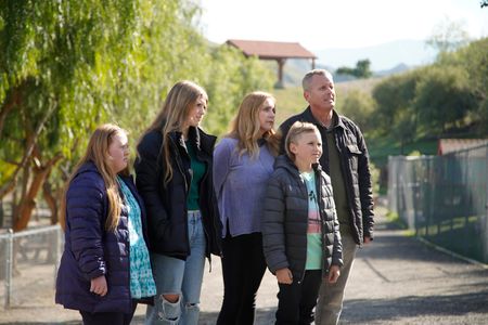 The Luhm family at the Dog Psychology Center. (National Geographic)